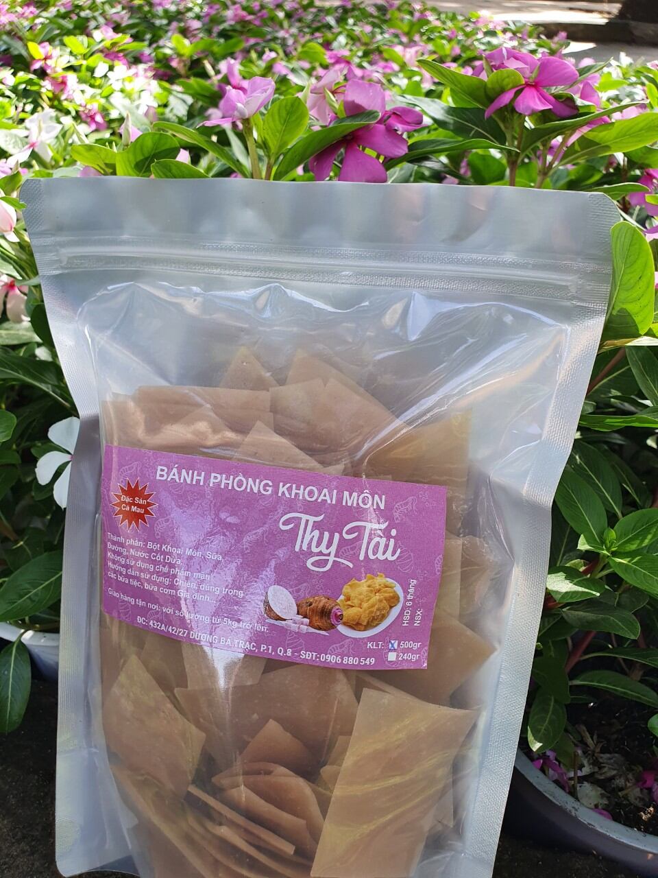 500g | bánh phồng khoai môn | đặc sản cà mau
