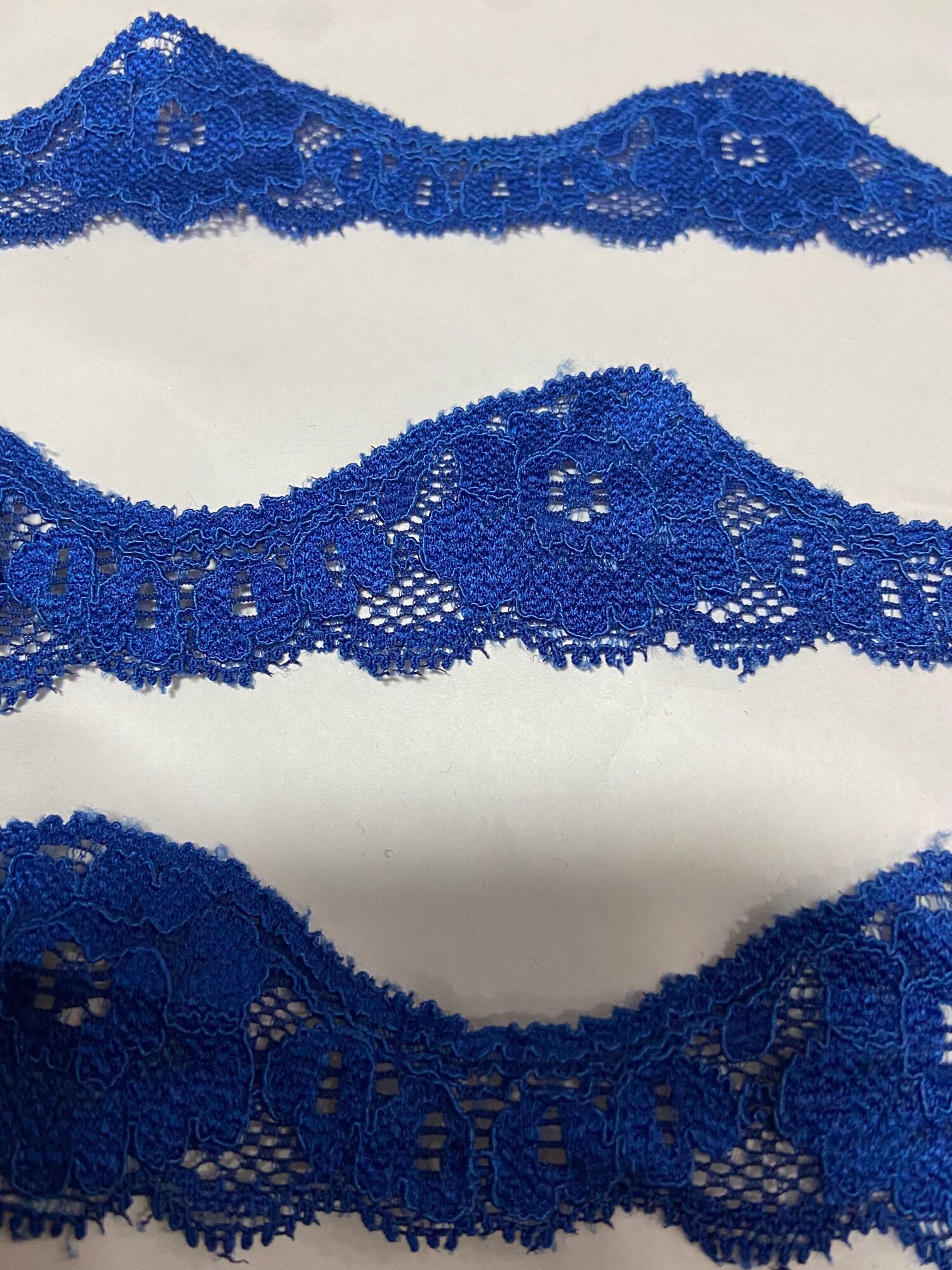 1m Coban blue lace trim decorated sewing thread 3,5cm plate (R4)