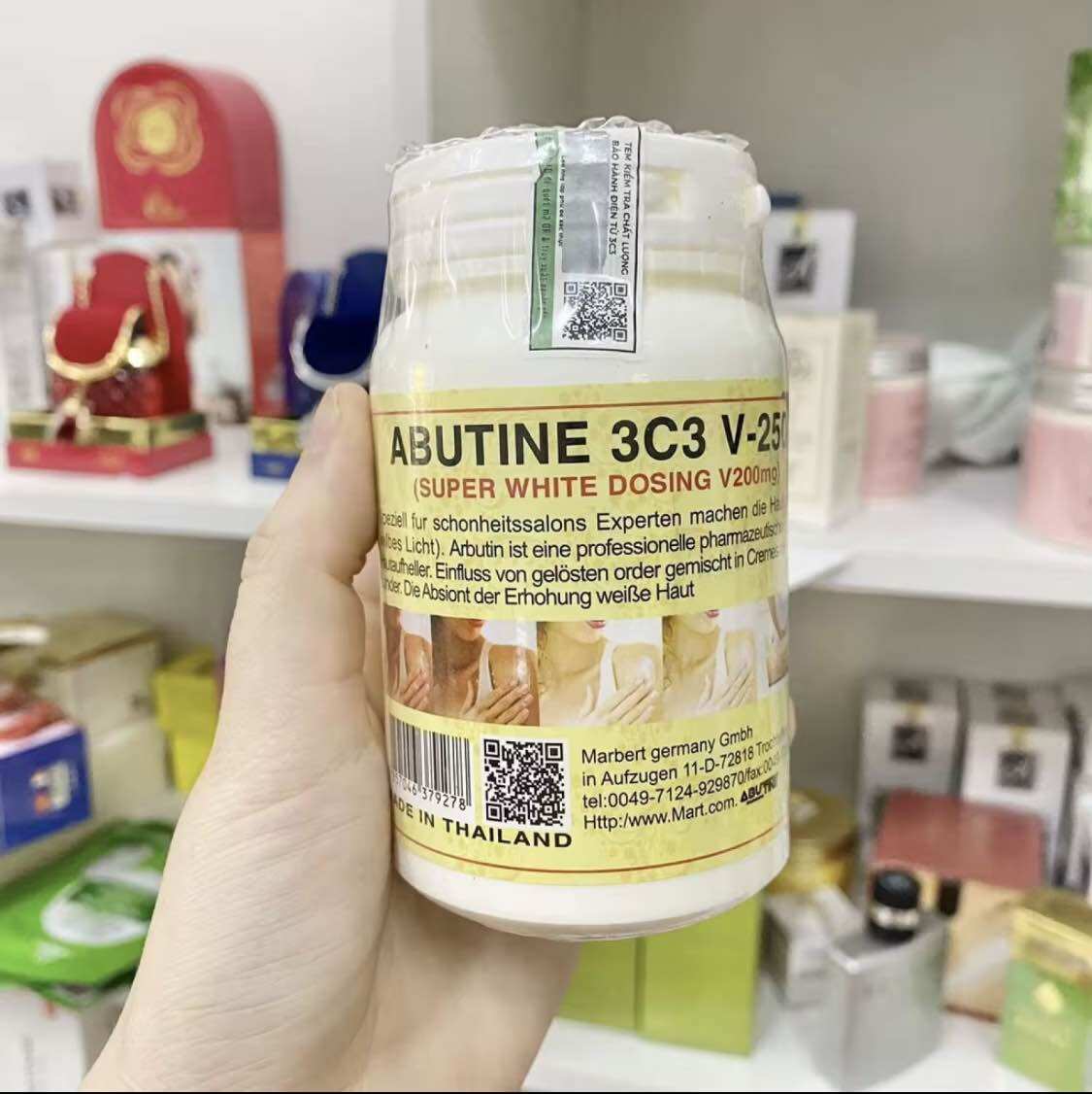 Kem siêu kích trắng abutine 3c3 kích trắng da body