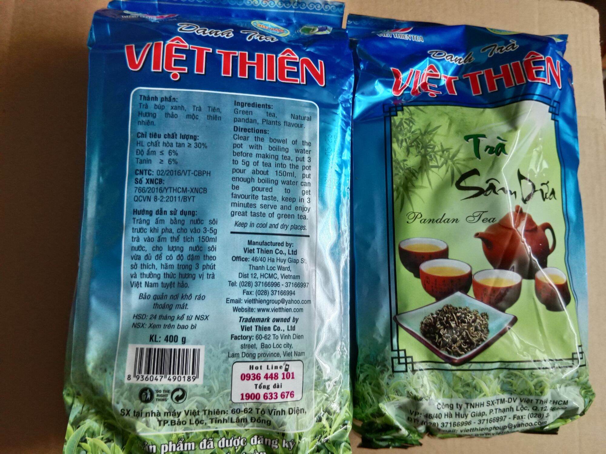 [Hàng Tết 2026] Trà Sâm Dứa Việt Thiên hảo hạng 400gr