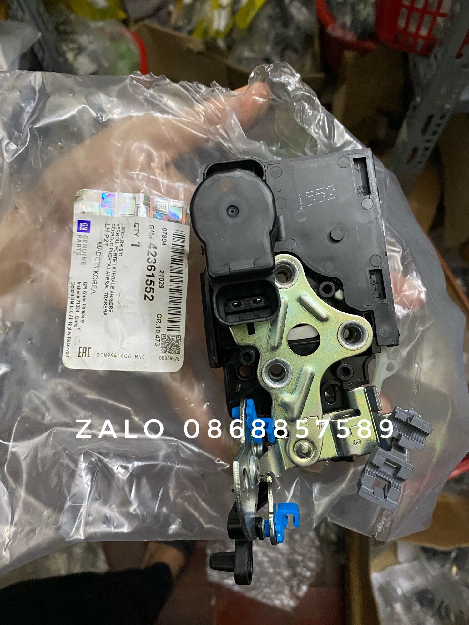 Cơ cấu khoá cửa sau gentra,aveo,matiz 4 xịn gm:42361552