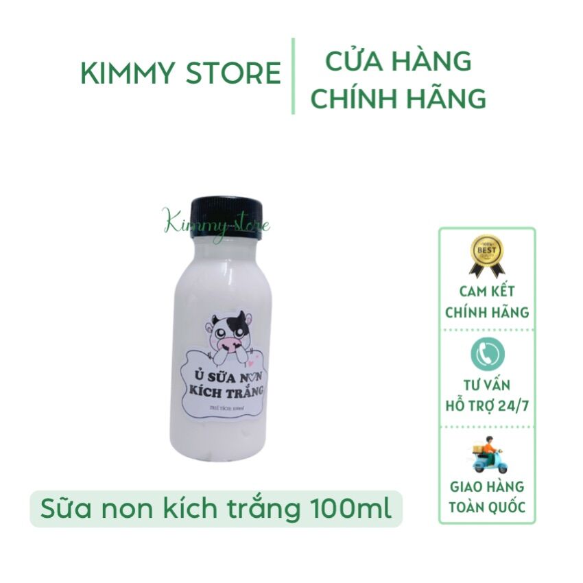 Lẻ 1 chai sữa non bò ủ kích trắng chai 100ml