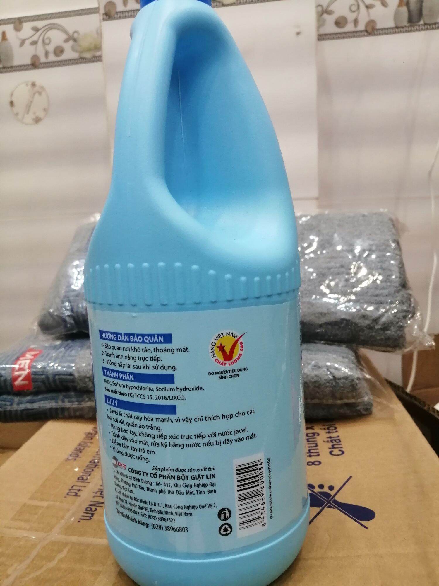 Nước tẩy trắng Javel Lix 1kg