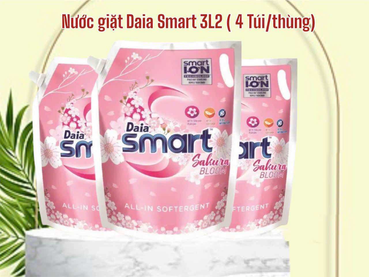 Nước giặt xả Daia Smart 3,2L