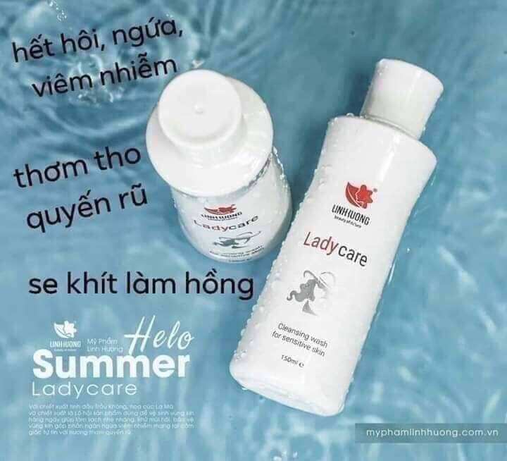 4987_ chính hãng _ dung dịch vệ sinh linh hương lady care 150ml _ nấm ,ngứa, hồng , se khít lại thơm nữa