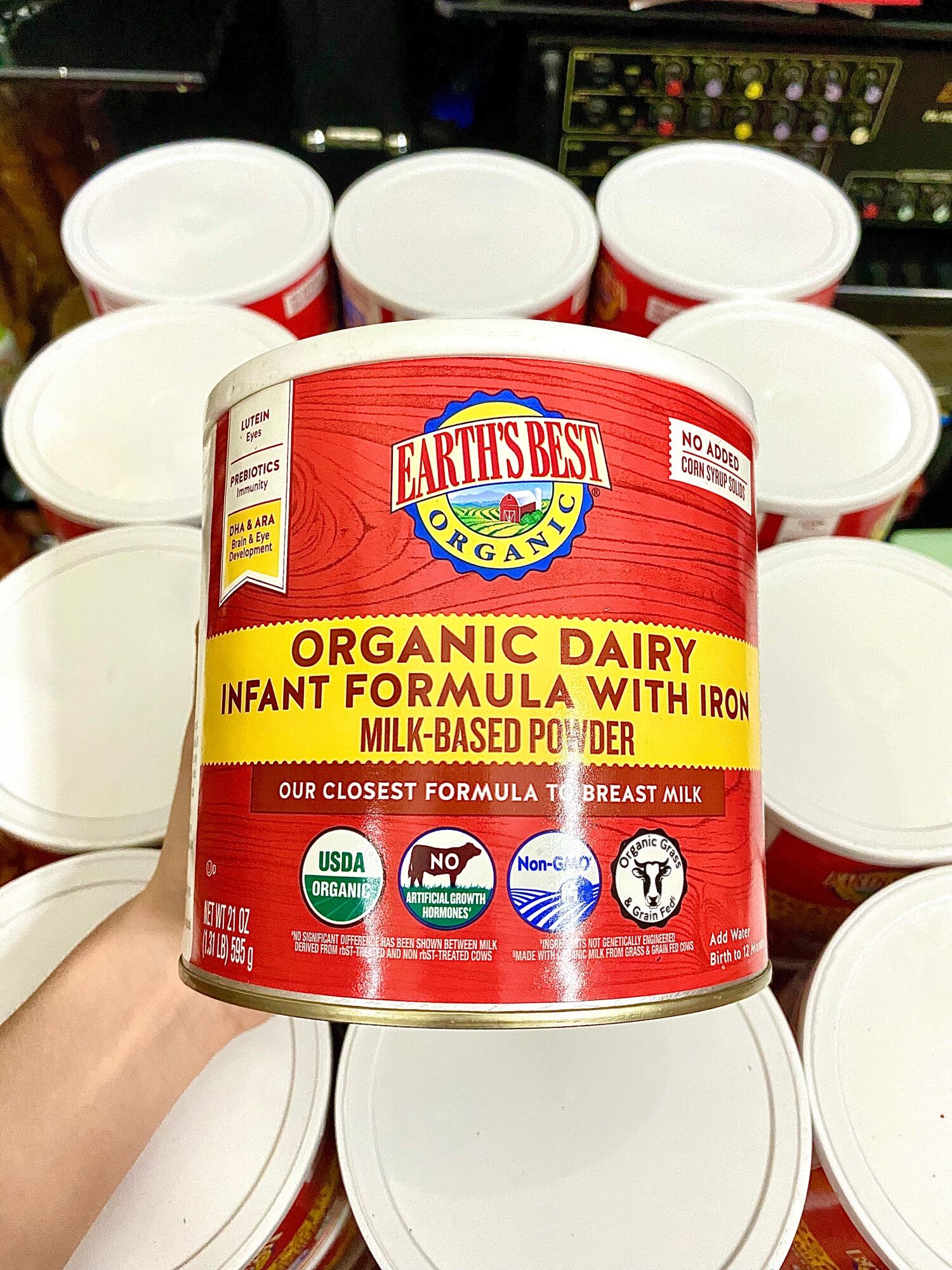 HCMSữa Earth s Best Organic Dairy Infant Formula cho bé 0-12 tháng date