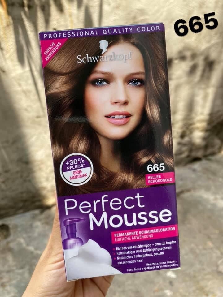 Thuốc nhuộm bọt Schwarzkopf Perfec  Mouse. Made in Germany