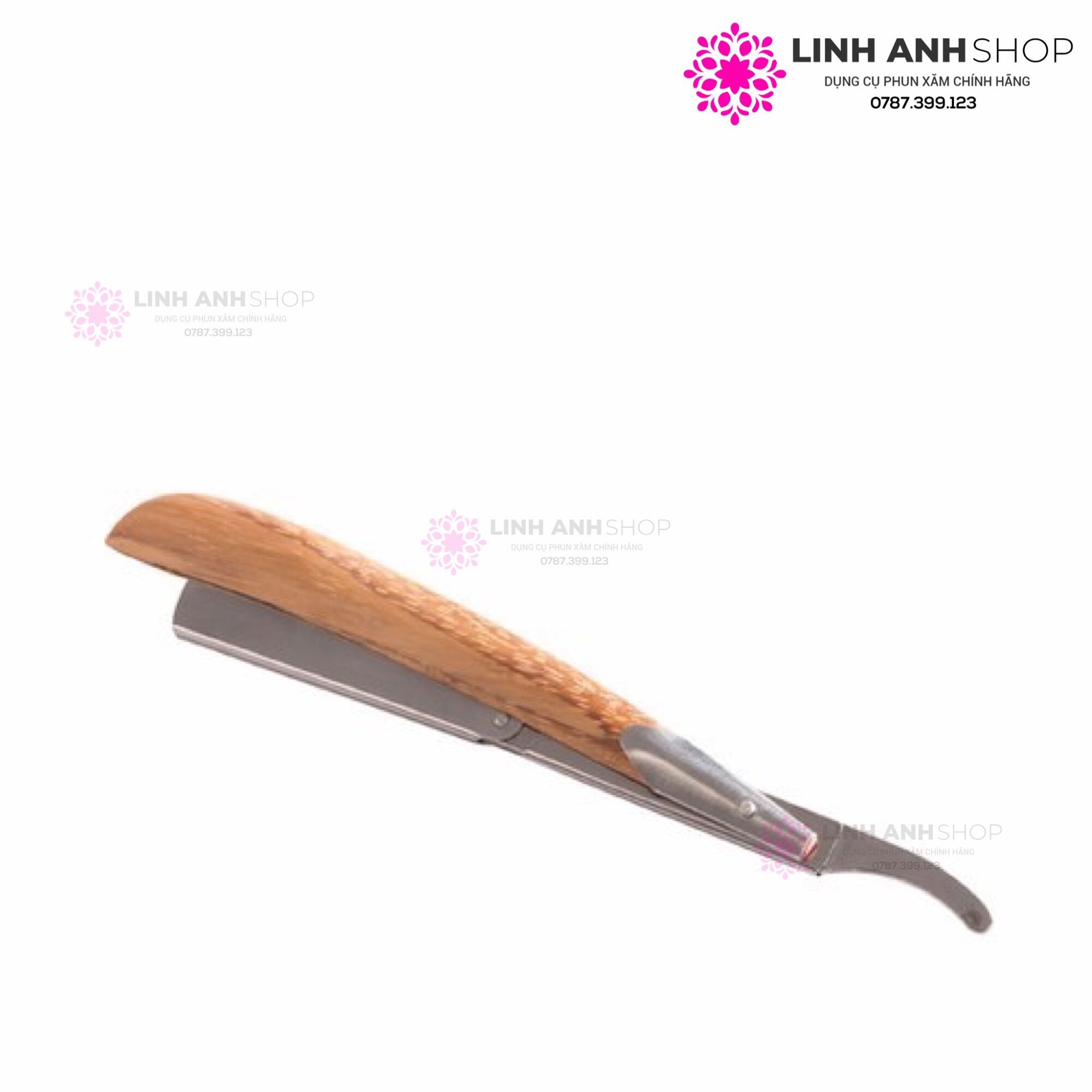 Cán Dao Cạo Gỗ Phun Xăm Thẩm Mỹ