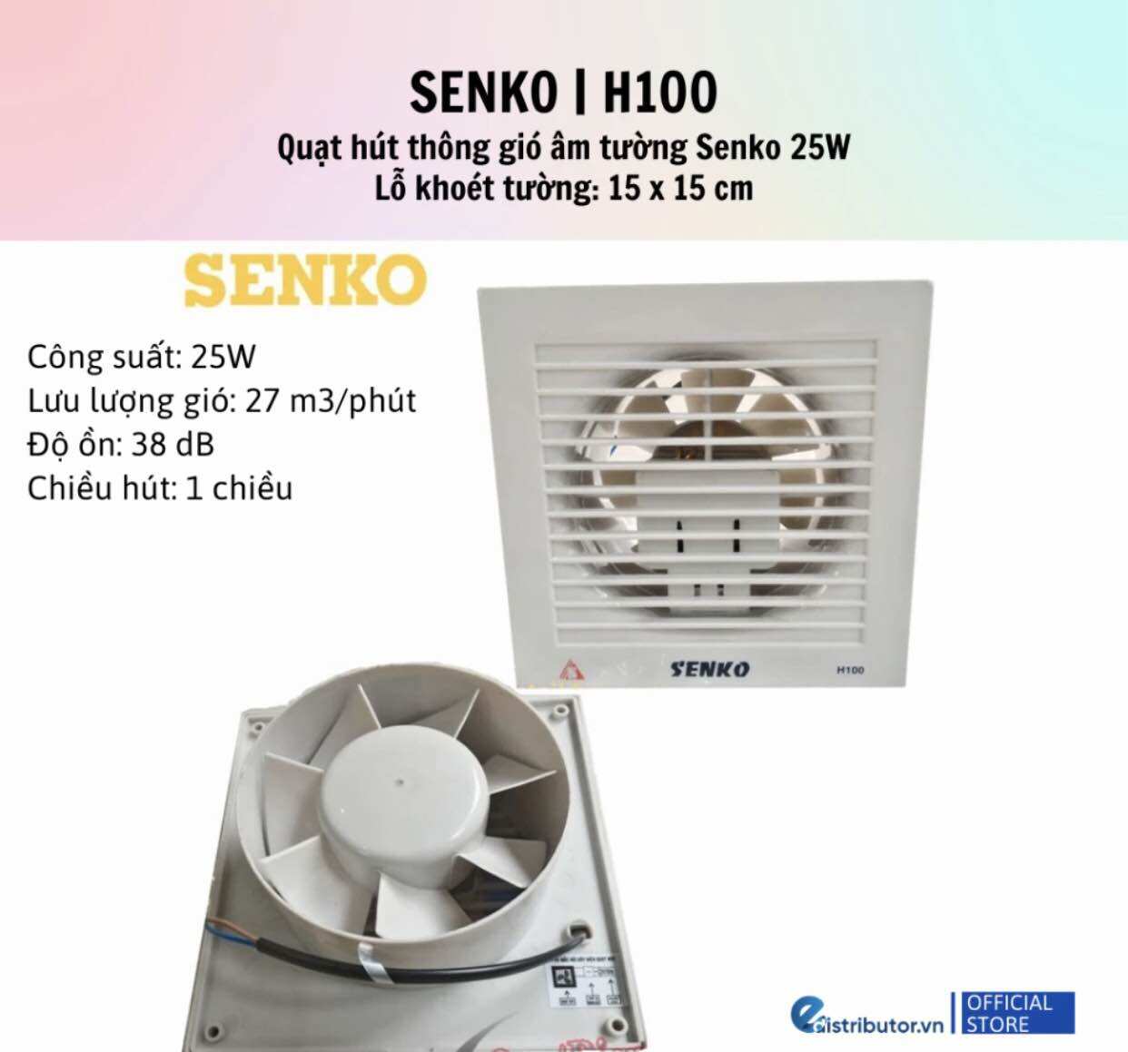 Quạt hút tường Senko