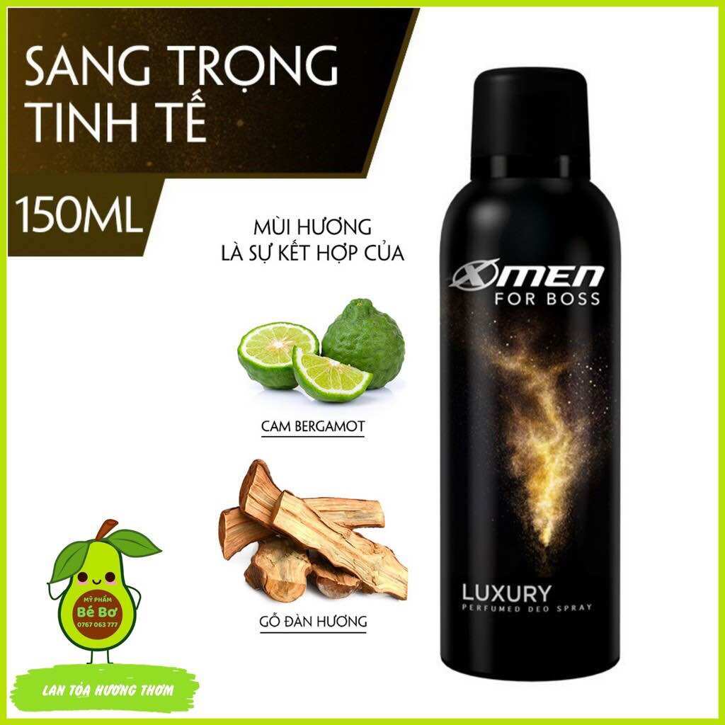 XỊT NƯỚC HOA XMEN FORBOSS 210ml( hàng tặng dung lượng)