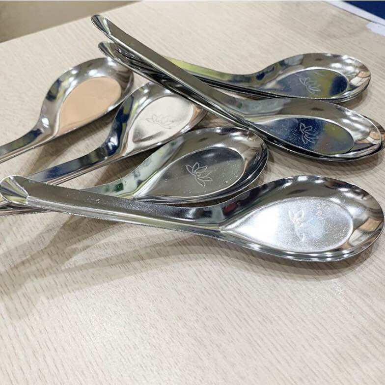 Thìa phở hoa sen inox không gỉ