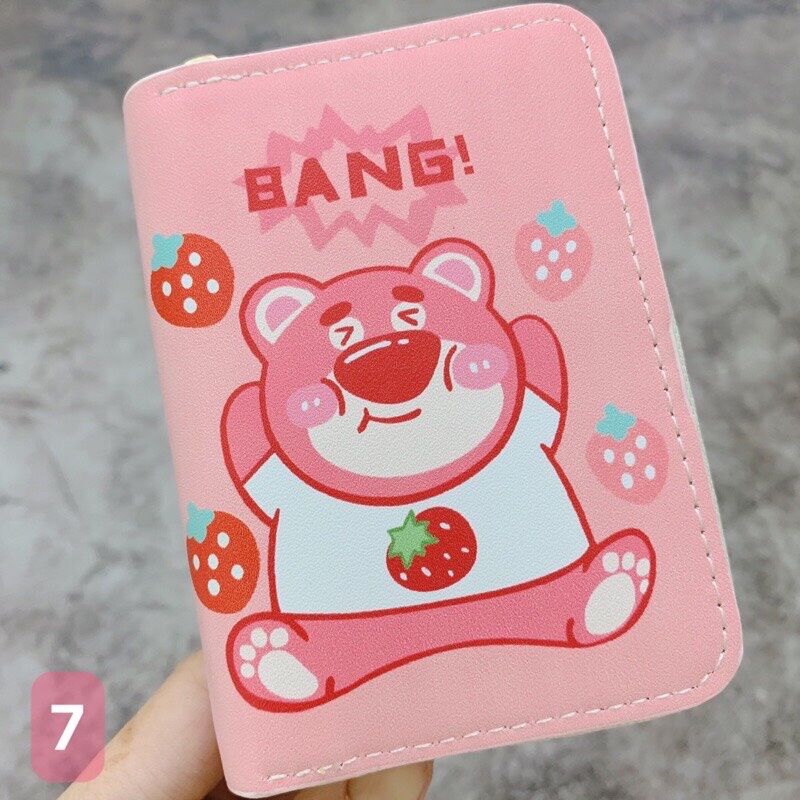Ví nữ cầm tay gấu losto nhiều ngăn