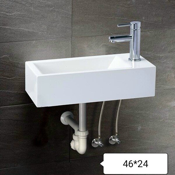 Lavabo mini treo tường 24*46cm