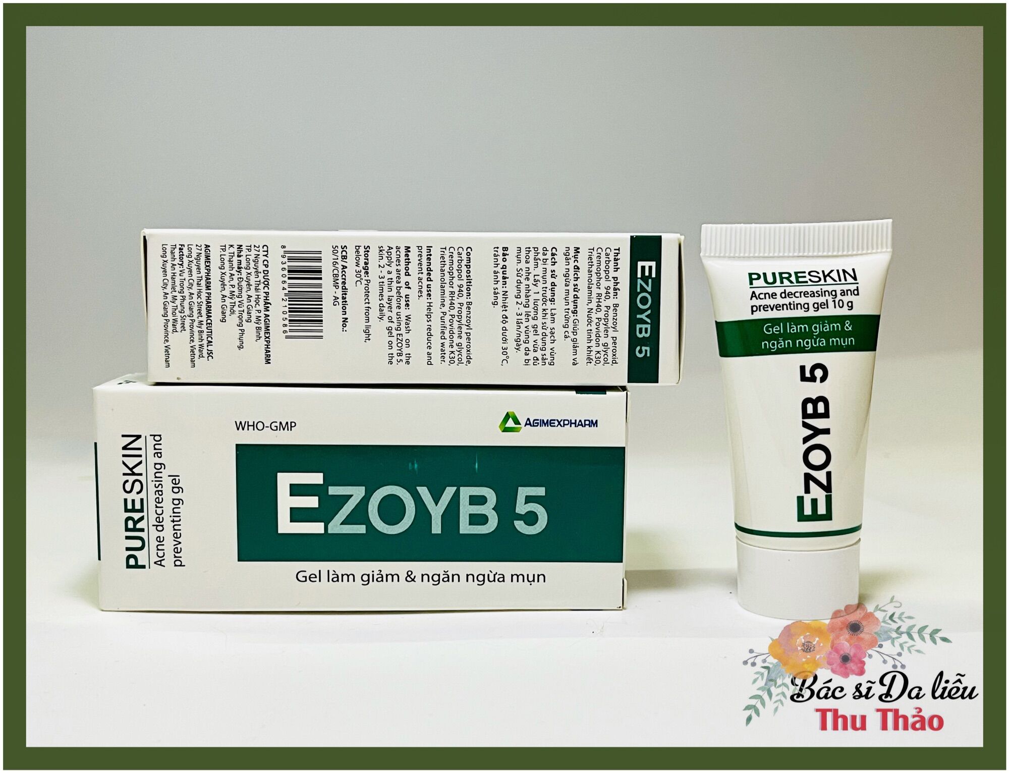 [10g] GEL GIẢM MỤN EZOYB 5 (BENZOYL PEROXIDE - BPO 5%)