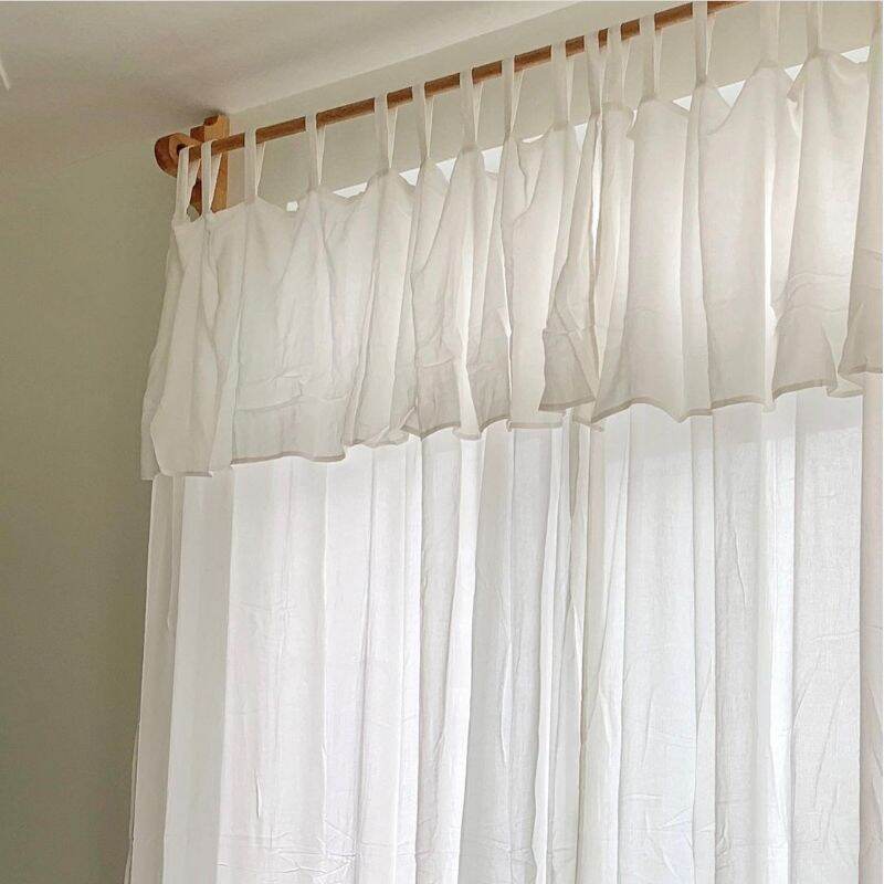 Rèm vải canvas vải thô cản sáng 50% rèm màn trang trí