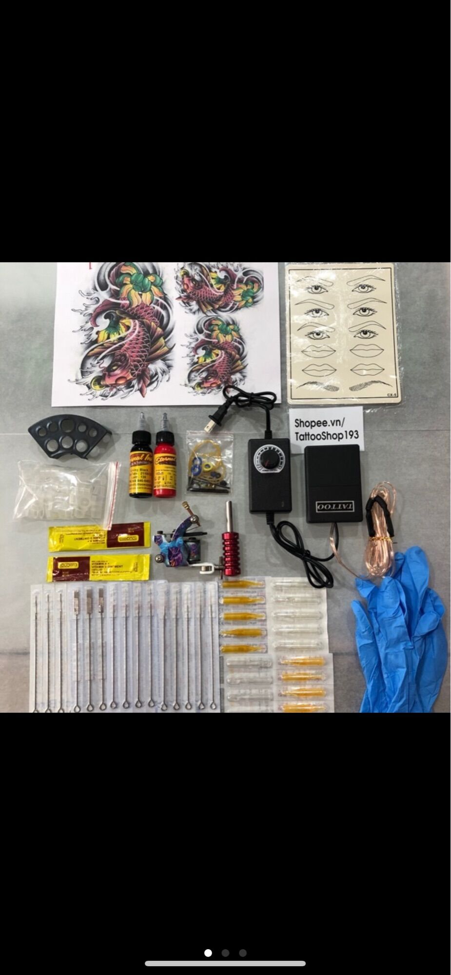 Bộ kít 1 máy xăm học viên cơ bản