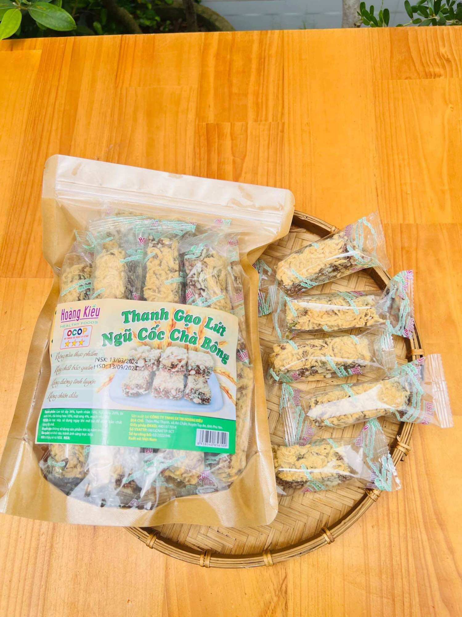 Thanh gạo lứt mix hạt dinh dưỡng chà bông 500g
