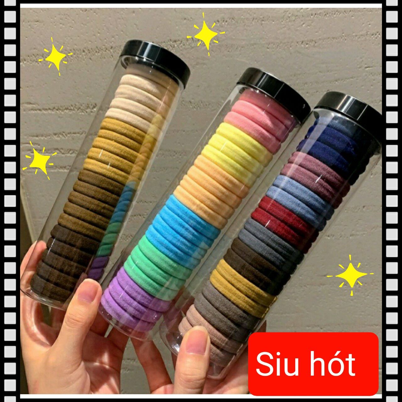 Set 20 cái dây chun buột tóc nhiều màu