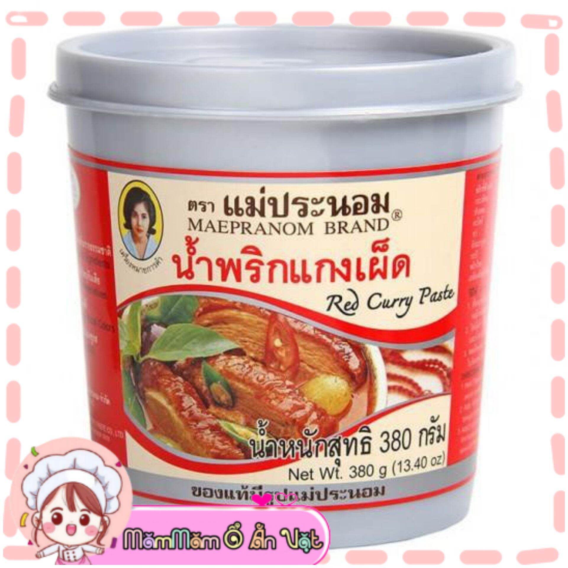 Sốt gia vị cà ri thái lan - red curry paste thailand - 380gr