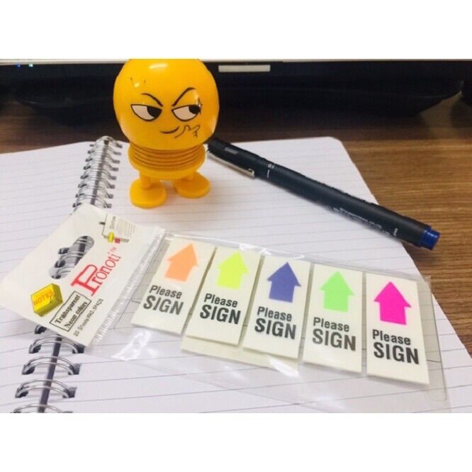 Giấy Note Please Sign Here Pronoti 45649