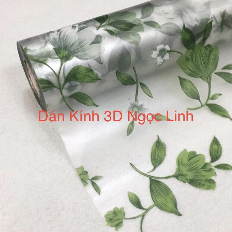Tấm phim dán kính cửa sổ, giấy dán kính 3d hoa văn đẹp nhà ở, sapa, văn phòng