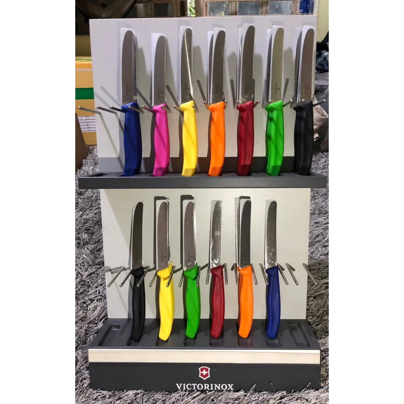 Dao gọt hoa quả Victorinox 11cm - lưỡi răng cưa siêu bén - Nhập khẩu Thụy Sỹ
