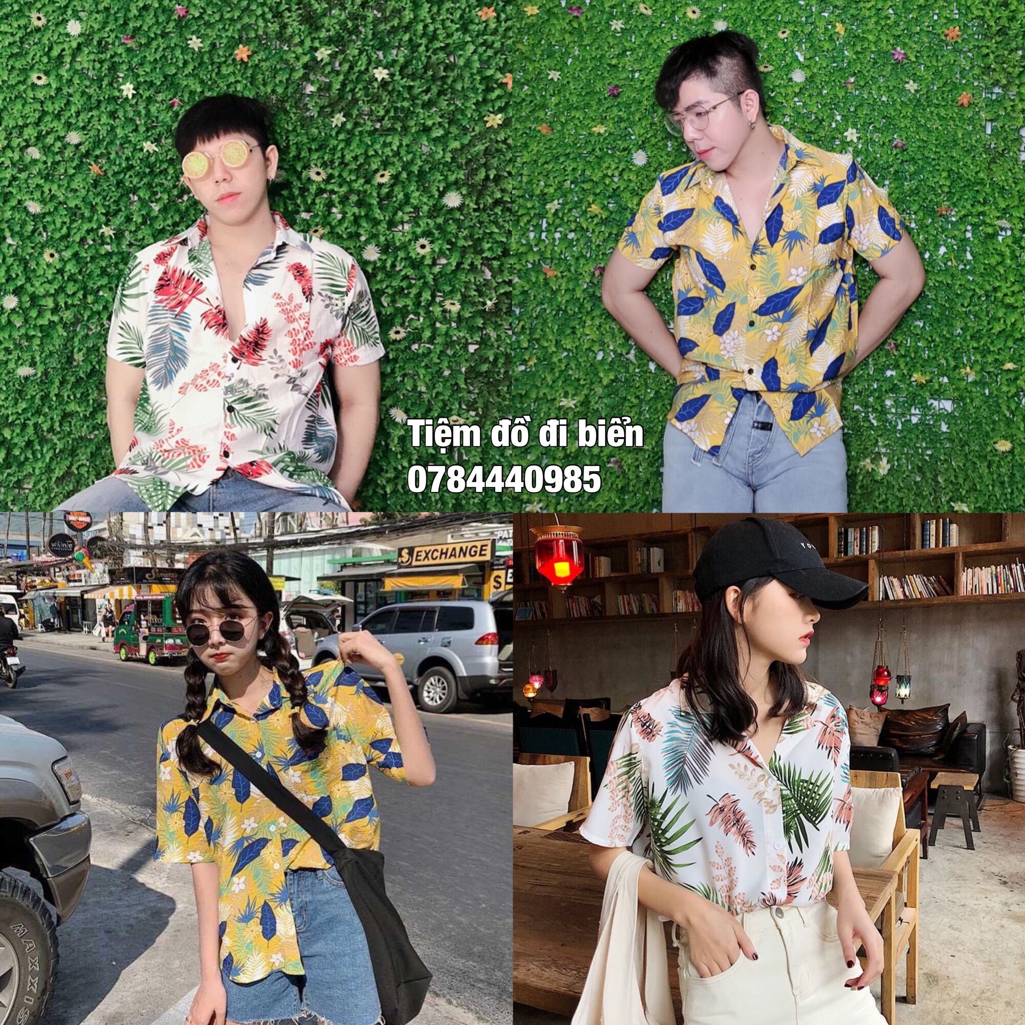 Sơ Mi Đi Biển Bộ Sưu Tập Lá Cọ