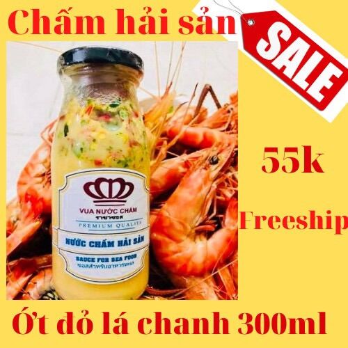 [GIÁ SỈ] NƯỚC CHẤM HẢI SẢN, ĐỒ NƯỚNG, ĂN LẨU, MUỐI ỚT CHANH HIỆU VUA NƯỚC CHẤM 2 VỊ ỚT ĐỎ LÁ CHANH VÀ ỚT XIÊM MÙ TẠT