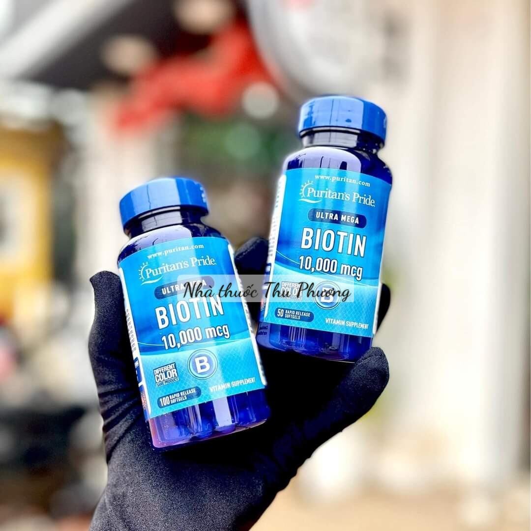 Biotin Ultra Mega 10000mcg Puritan’s Pride   - Chống rụng tóc, kích mọc tóc nhanh