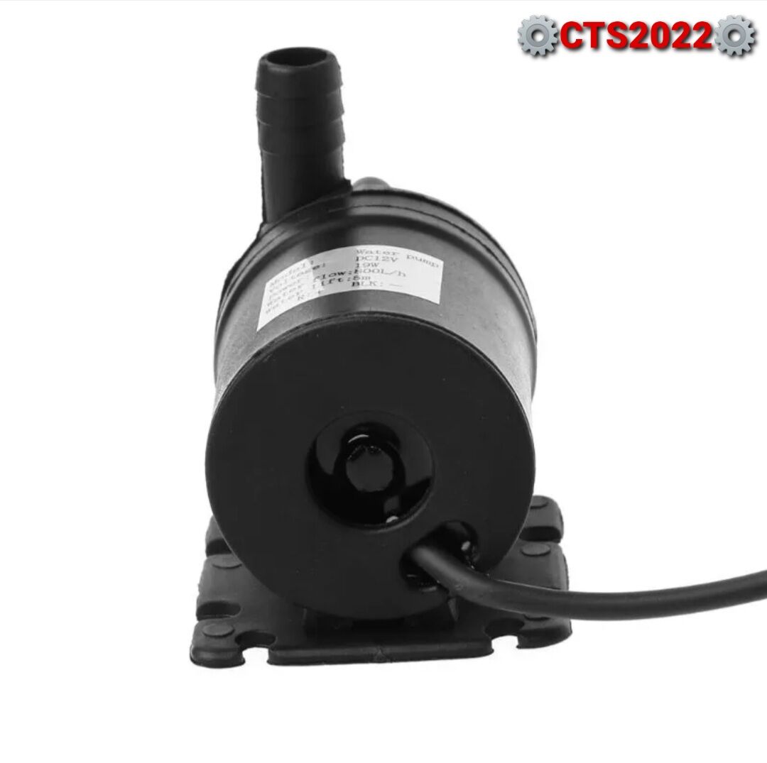 Bơm nước 12V-19W lưu lượng 800l/h ( cổ tròn)