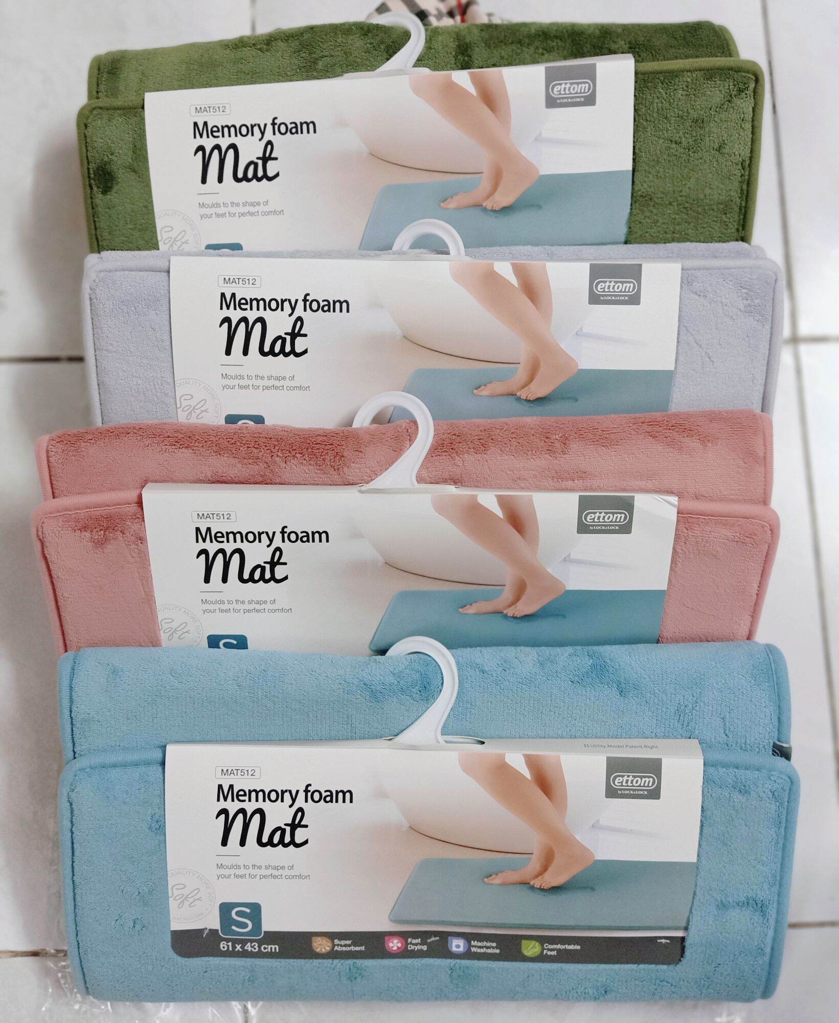 ????thảm chùi chân lock&lock mat512 43 x 61cm