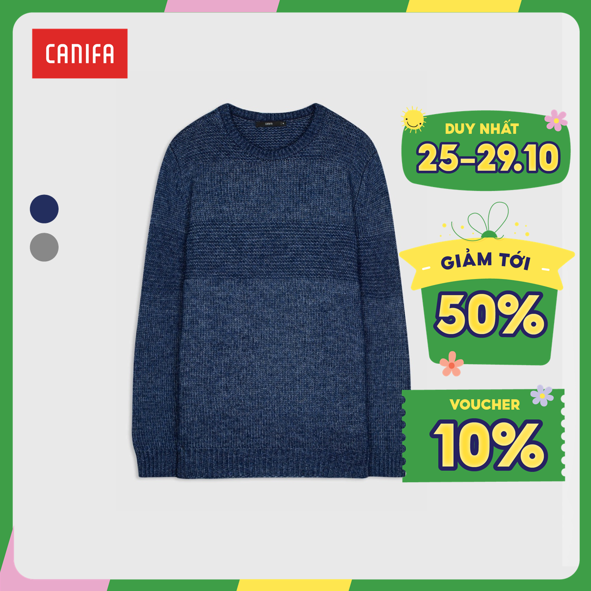 Áo phông bé trai in mickey canifa chất liệu 100% cotton, cổ tròn tay cộc 2ts22w012