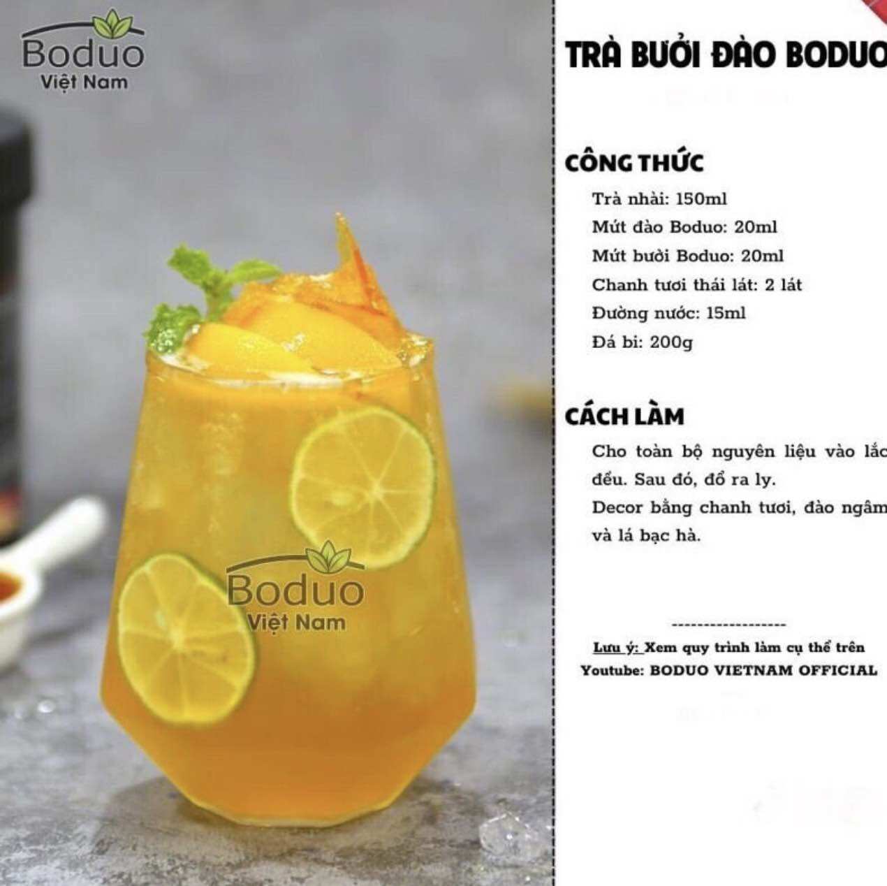 Mứt bưởi hồng Boduo hộp 1kg