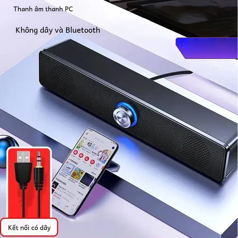 Loa vòm Bluetooth 4d Hệ thống âm thanh rạp hát tại nhà với loa máy tính âm trầm mạnh Loa siêu trầm TV Âm thanh nổi có dây Âm thanh ngâm 3d Giao tiếp USB và Aux Loa tweeter kim loại và tủ rộng