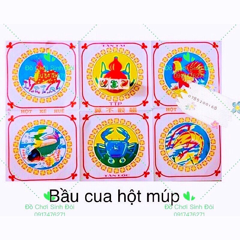 Cờ bầu cua xúc sắc xốp