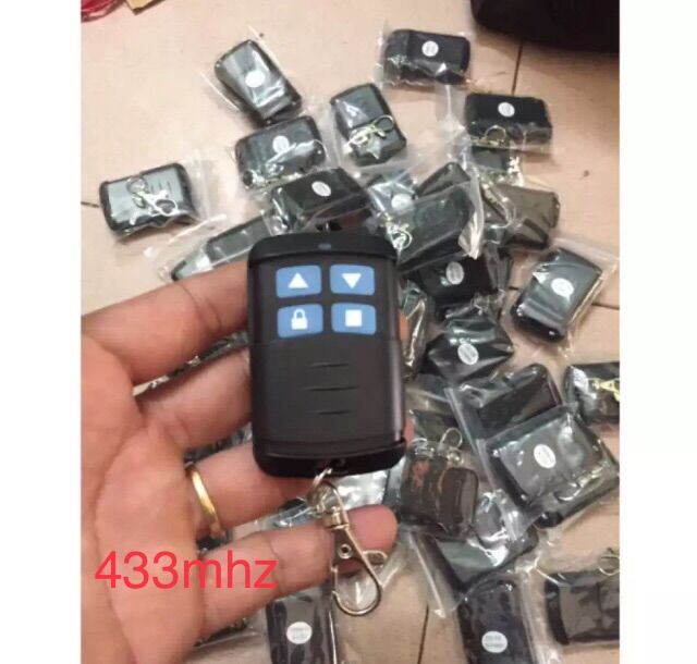 Remote cửa cuốn 433mhz thông minh học lệnh chống nước