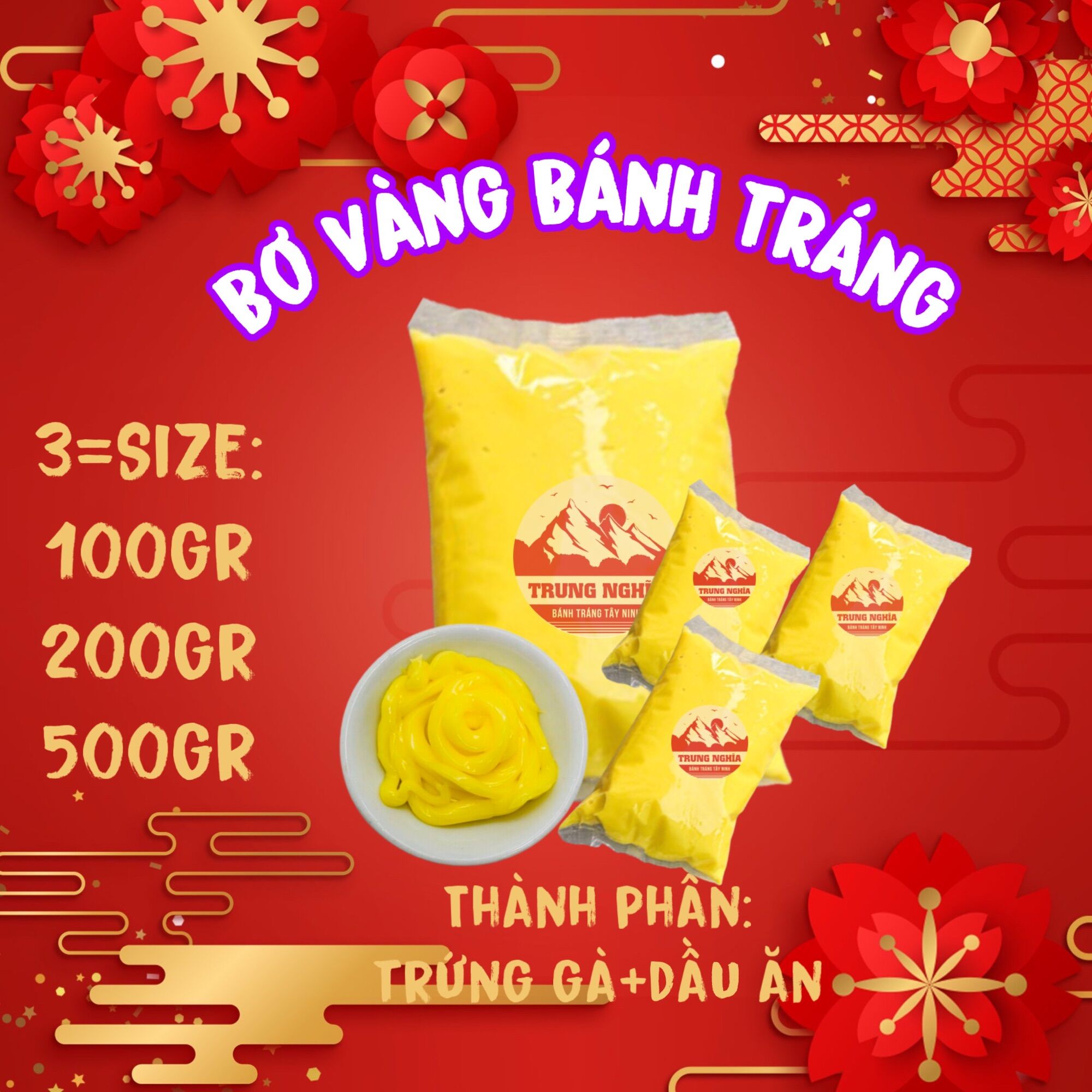 Bơ Bánh Tráng Thượng Hạng. Trung Nghĩa