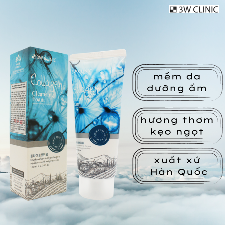 Sữa rửa mặt sạch sâu 3W CLINIC 100ML