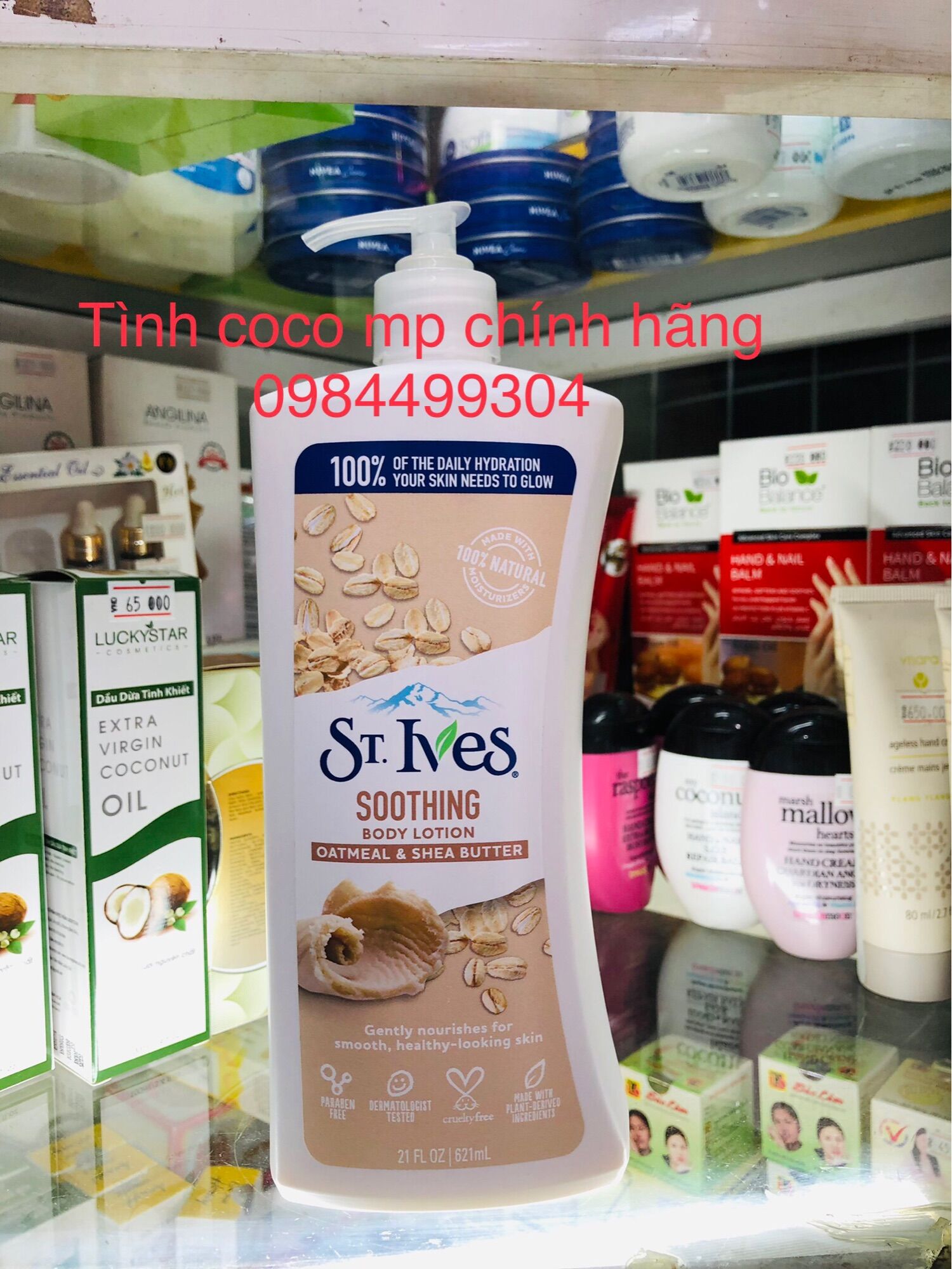 Sữa Dưỡng Thể Yến Mạch Và Bơ Nourish & Soothe St.ives 621ml,dưỡng body toàn thân yến mạch dưỡng ẩm sâu