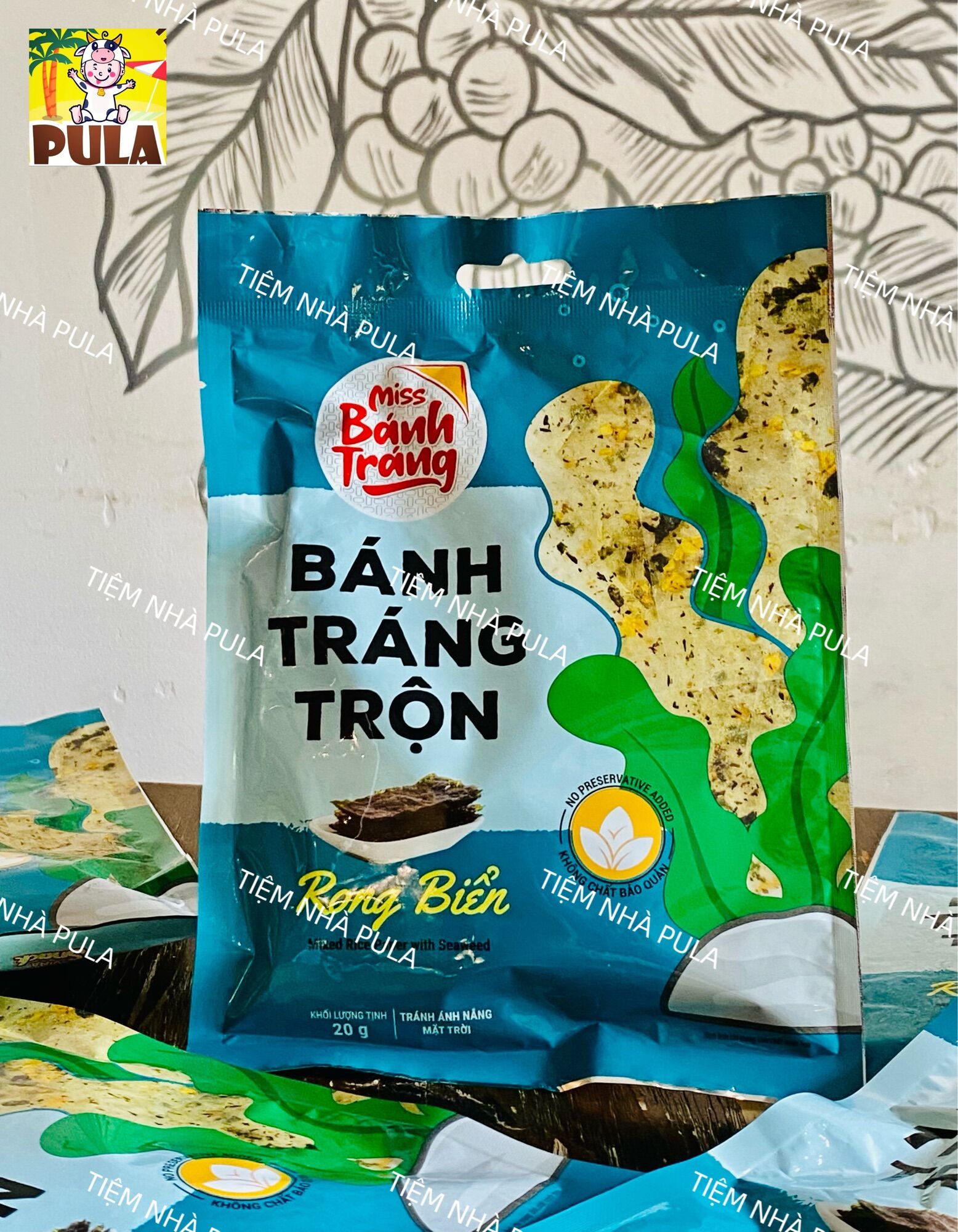 Bánh tráng trộn vị rong biển