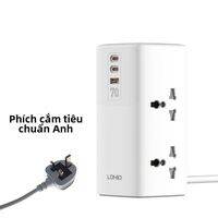 LDNIO | Ổ Cắm Điện Nhanh PD 70W QC 4 Cổng