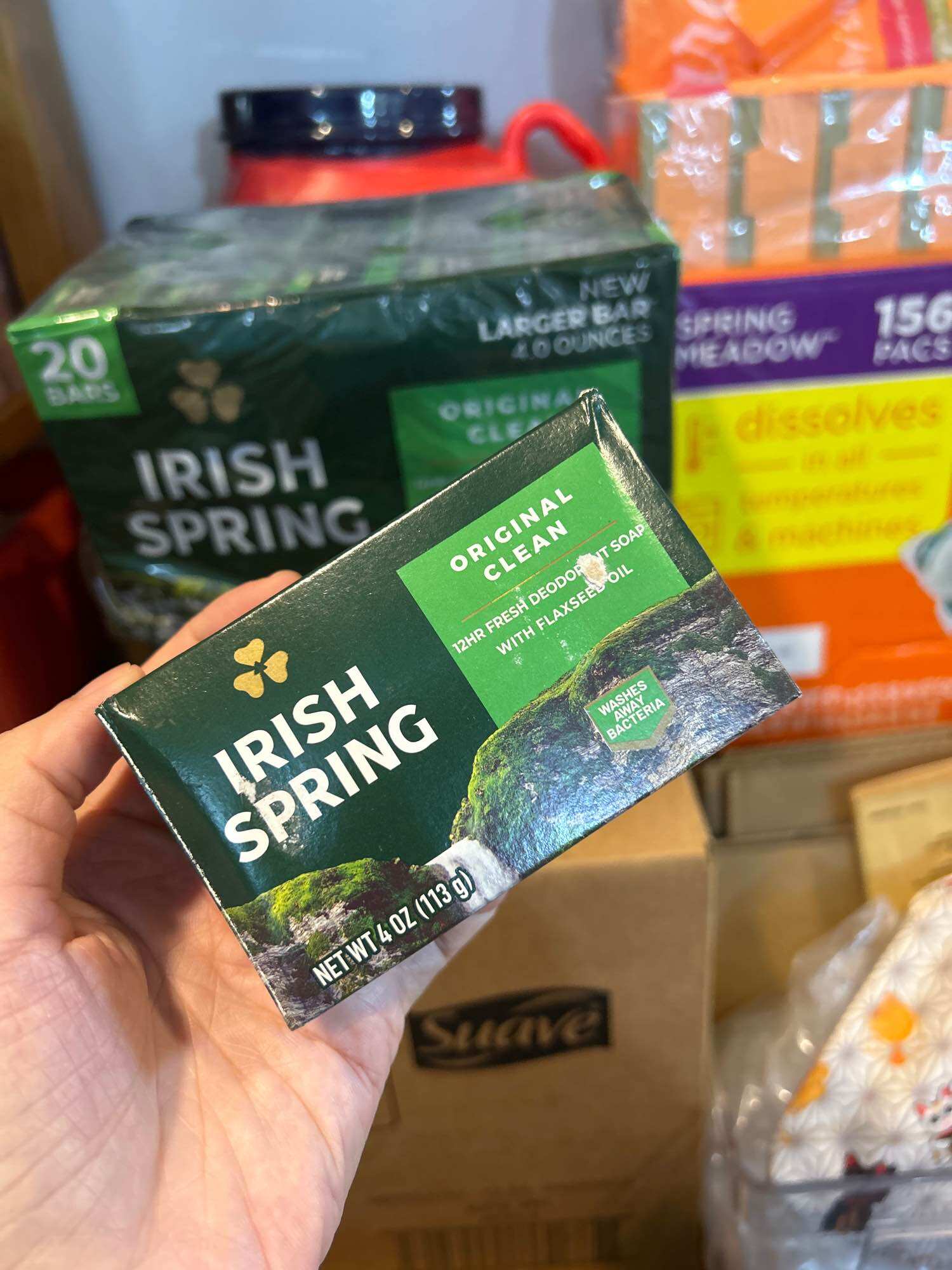 Set 5/10/20 cục Xà bông cục IRISH SPRING ORIGINAL DEODORANT SOAP DÀNH CHO NAM - HƯƠNG THƠM MẠNH MẼ, NAM TÍNH - 113g/cục