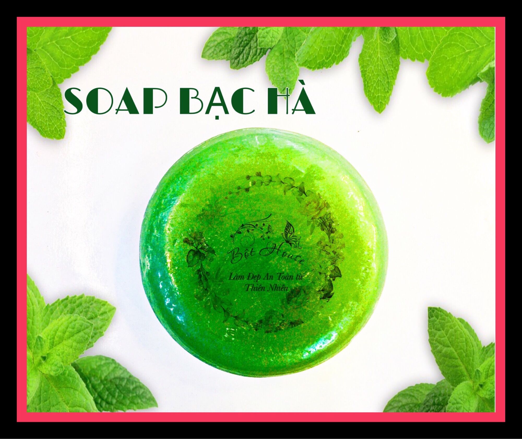 Soap bạc hà handmade organic