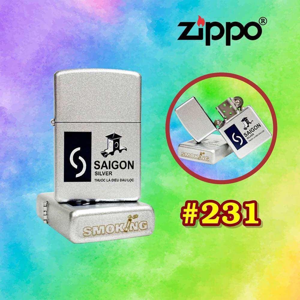 [HCM] Bộ 4 Bật Lửa Zippo 2 Mặt Logo Các Kiểu - Kèm Hộp (Có Chọn Mẫu Lẻ)