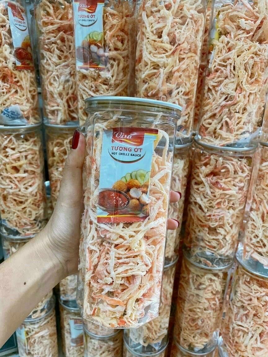 Mực xé sợi hấp nước cốt dừa hủ 300g