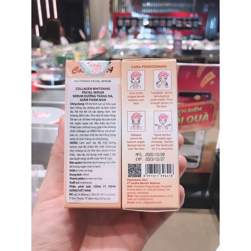 Serum Nám dưỡng trắng da Collagen Plus Vit E có tem điện tử