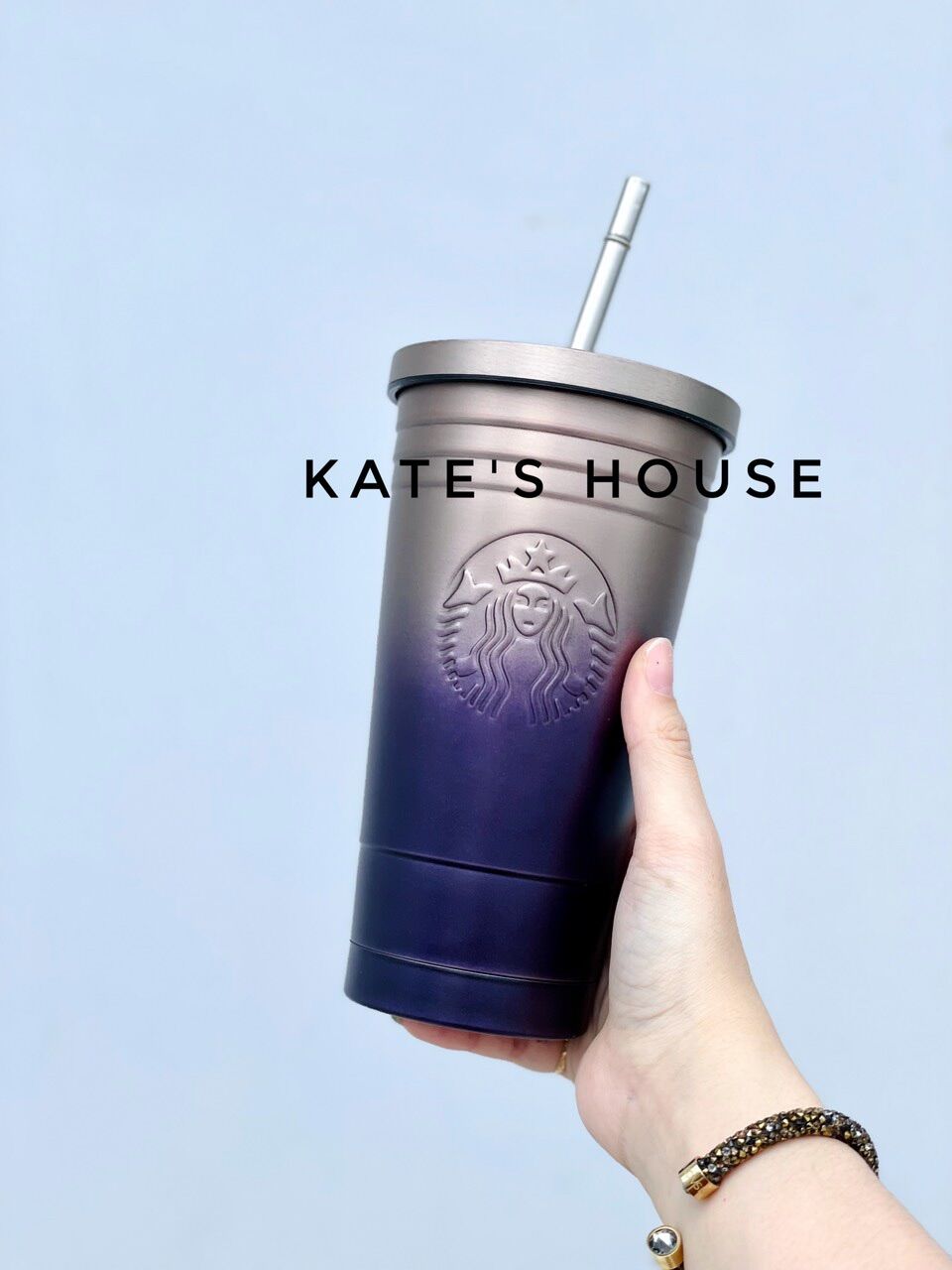 Ly giữ nhiệt Starbucks logo khắc