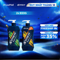 Combo 2 Tắm Gội Xmen Wood 2in1 650g/Chai