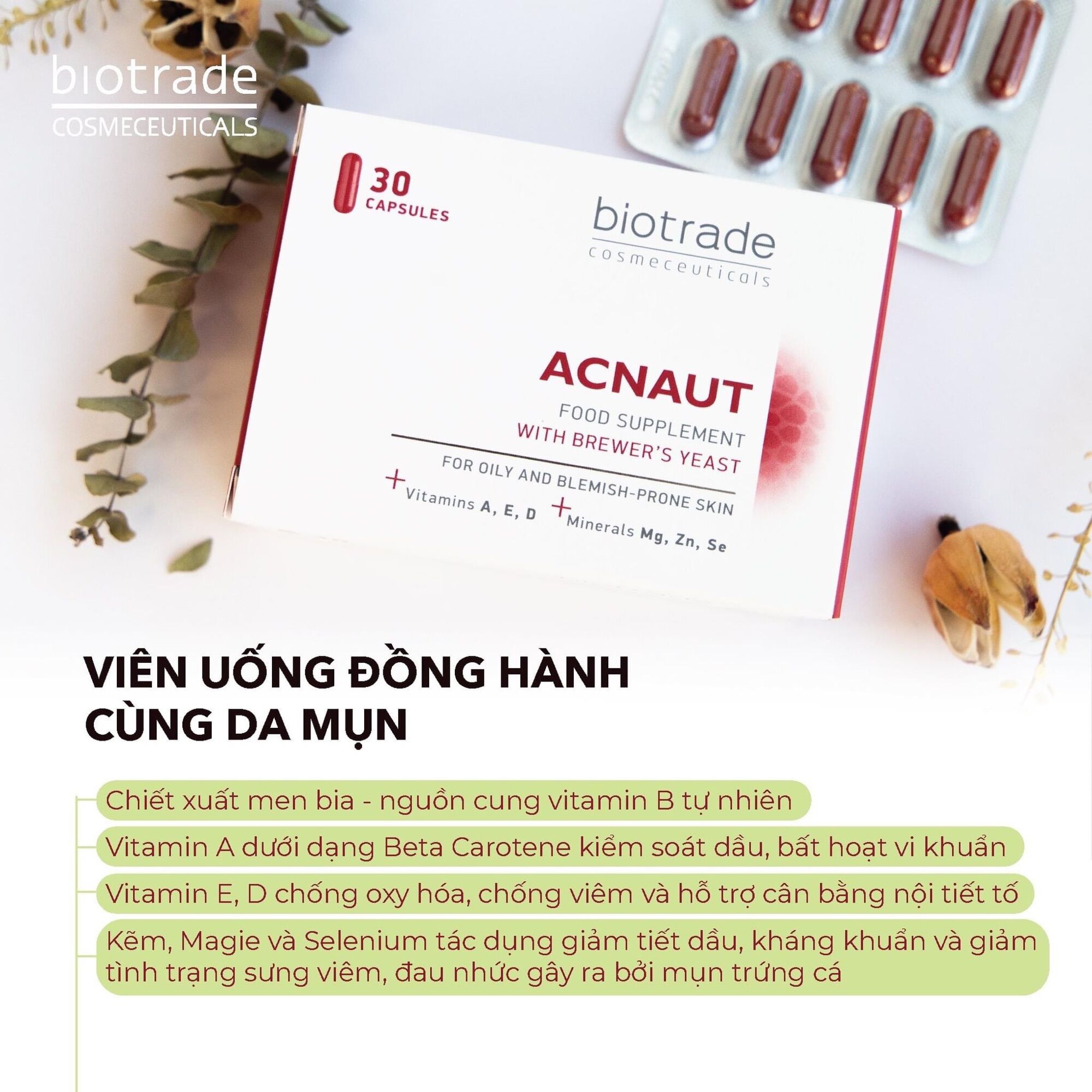 Sản phẩm dưỡng da Acnaut Active