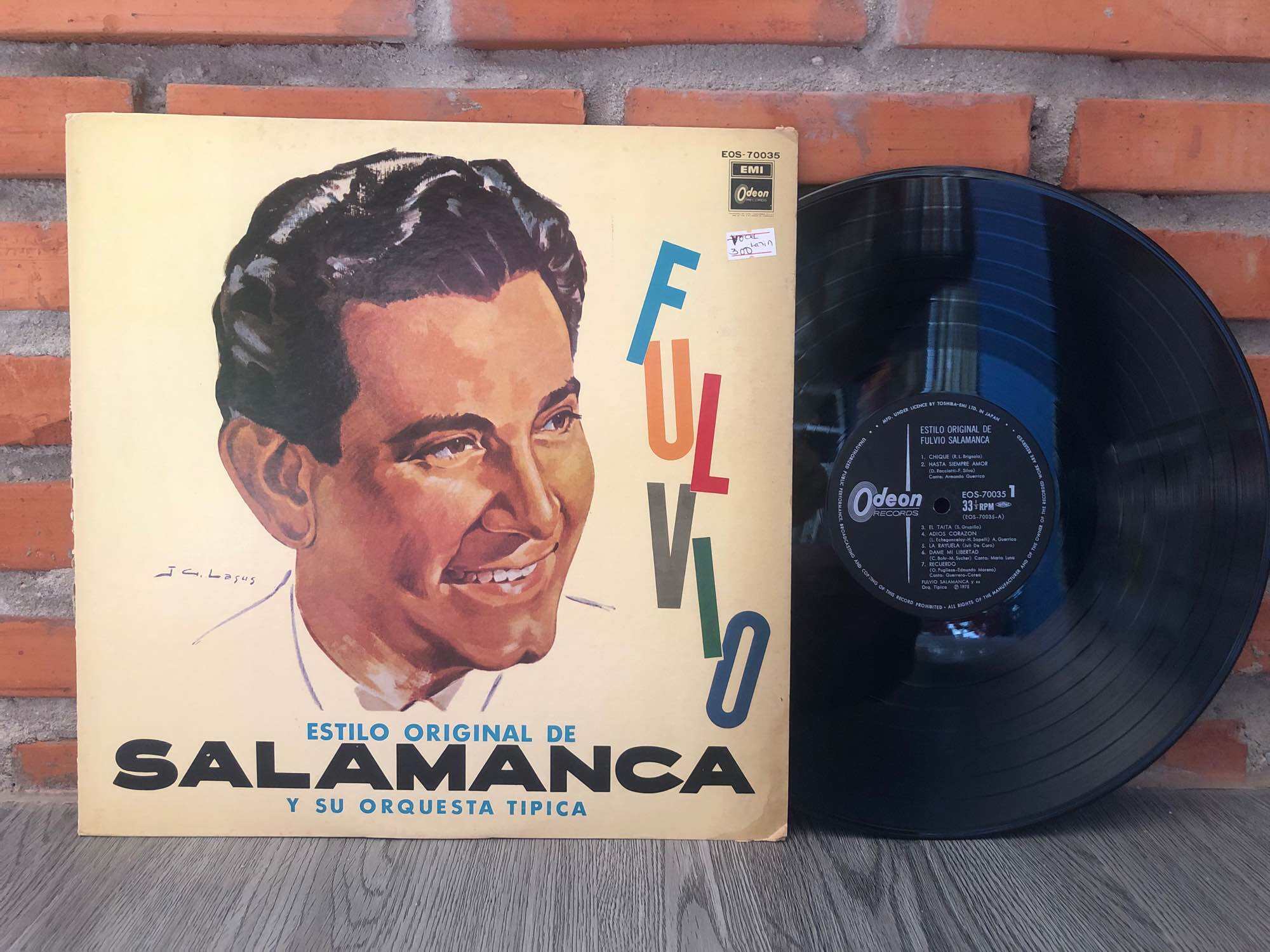 Đĩa Than Vinyl Vocal Latin ESTILO ORIGINAL DE FULVIO SALAMANCA